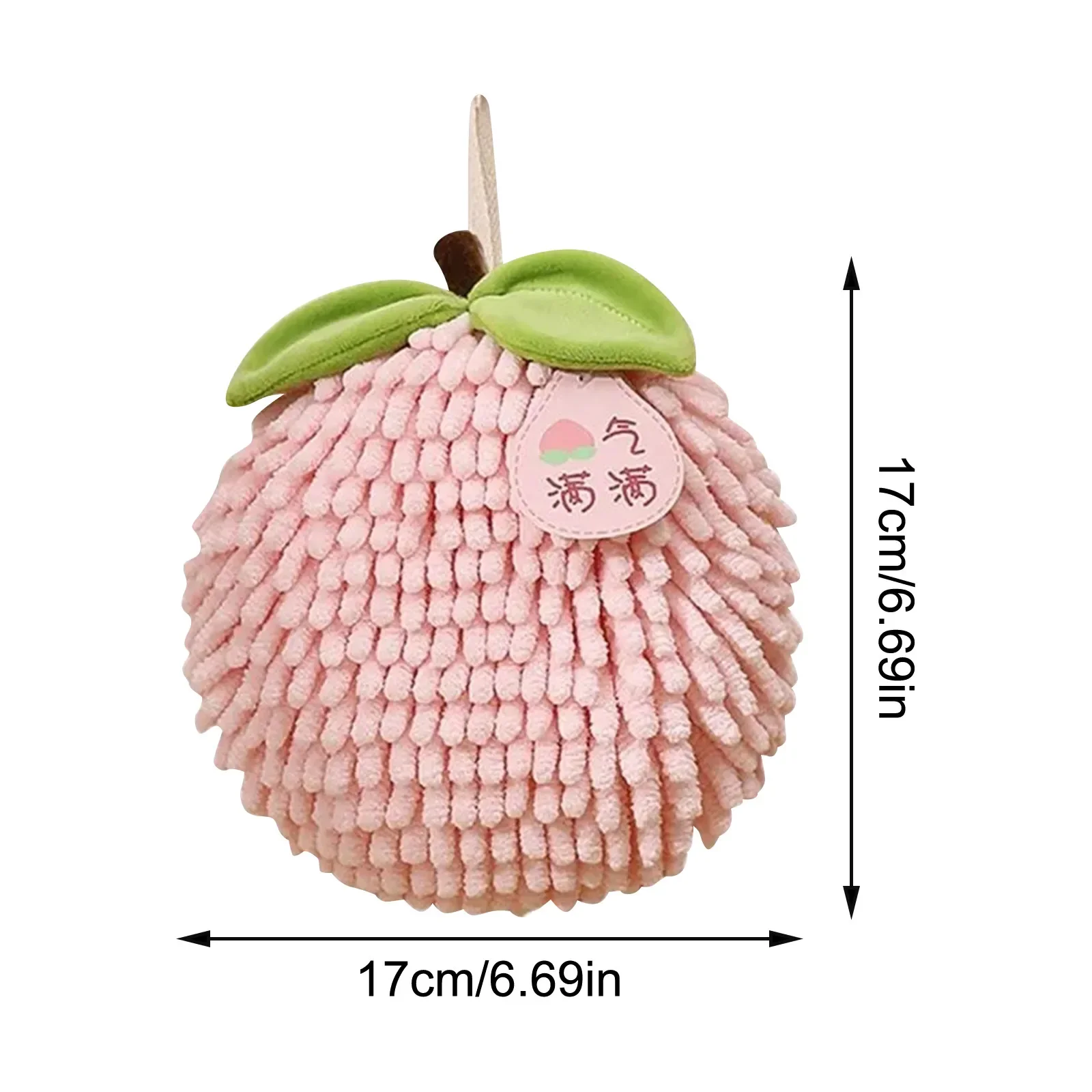 Bold hanging hand towel, super absorbent, lint-free, kitchen use only, cute pink rich hand towel.