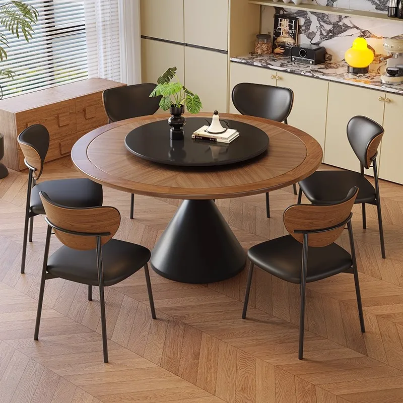 

Unique Minimalist Dining Tables Brown Legs Base Extending Modern Dining Tables Luxury Wood Nordic Mesa Comedor Furniture Home