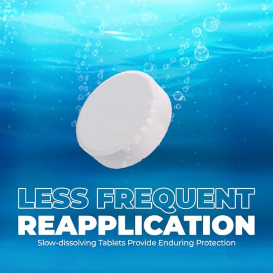 XtremeClear 45 libbre compresse di cloro 3 compresse di cloro per piscina spa linguette di cloro a dissoluzione lenta a lunga durata compressa da 3 pollici