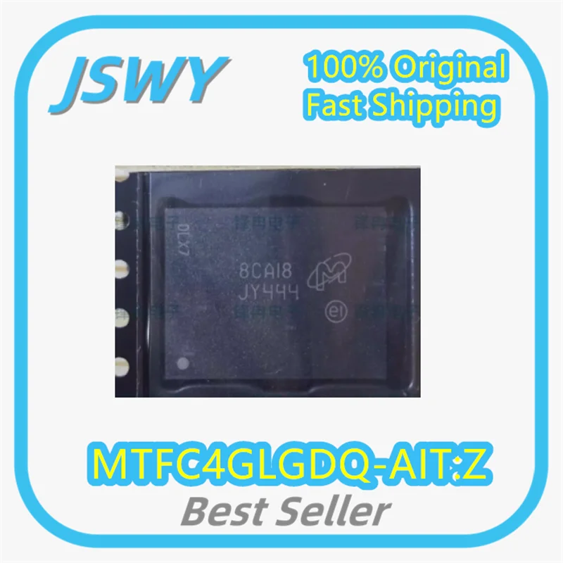 (2/20 Pcs) MTFC4GLGDQ-AIT:Z JY444 Micronas Bga Memory Brand New Original Fast S…