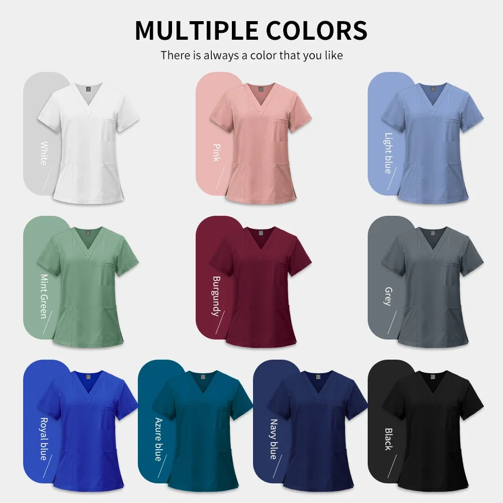 Uniforme d'infirmière pour femmes, magasin de clinique pour animaux de compagnie, vêtements de travail de dentisterie vétérinaire, ensembles de 2 pièces, uniformes médicaux de haute qualité unisexes pour hommes