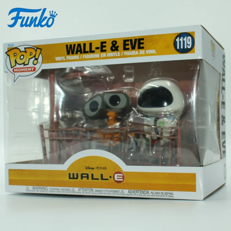 

Оригинальная виниловая коллекционная фигурка Funko POP WALL·E WALL-E & EVE из серии Romantic Classic Scene, подарок для мальчиков, девочек и детей