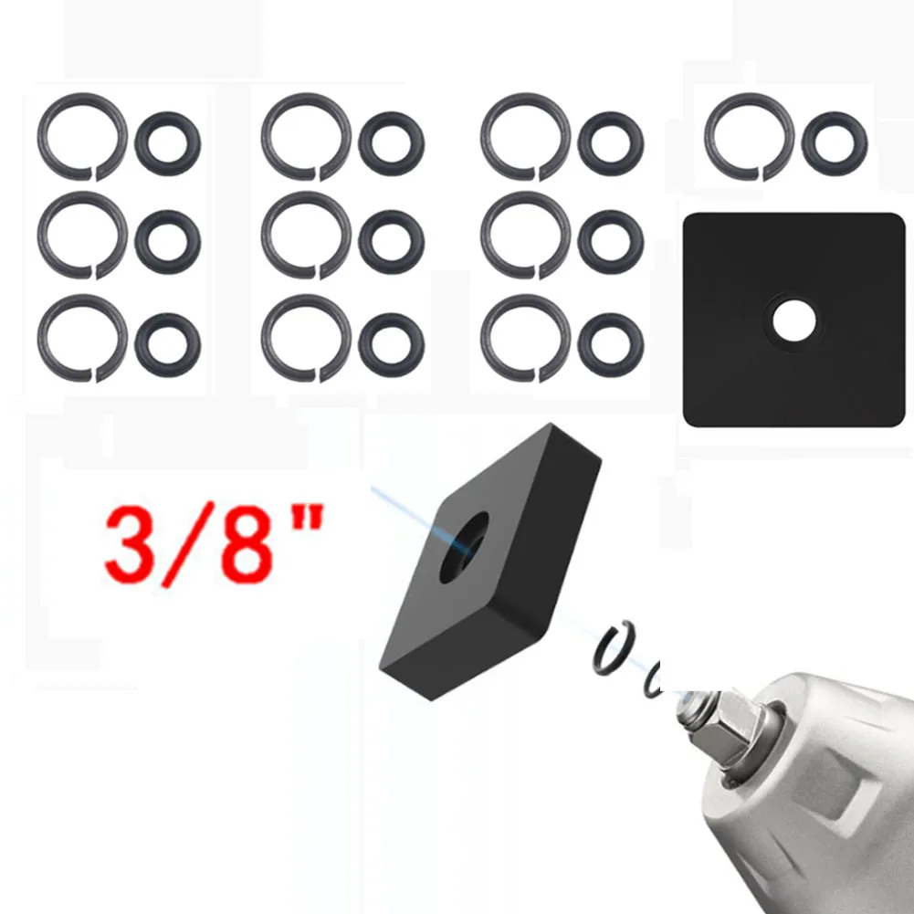 /10 /Sets /3/8 Inch Wrench Retaining For For For For Ring Clip With O-Ring And Anvil Install Tool For Pneumatic For For Impact S
