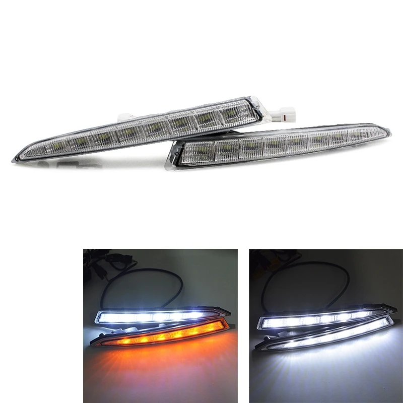 Car Led Daytime Running Light Drl Daylight Led Car For Ford Kuga Escape 2012-2015 With Fog Lamp