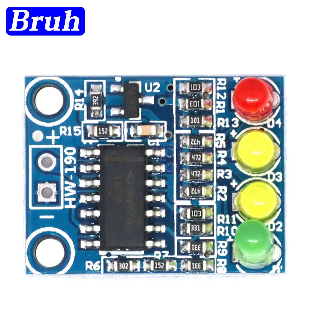 4-Digit Battery Indicator LED XD-82B 12V Battery Level Indicator Module 4 Paragraph 4 Onboard Battery Indicator LED Lights