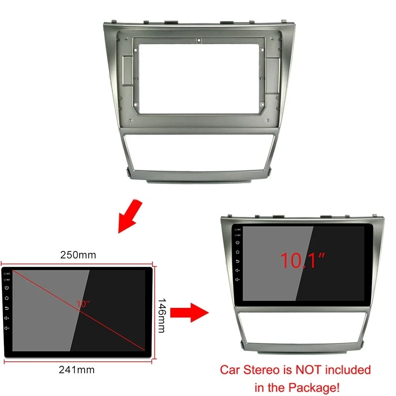 10.1inch 2din Car Radio Frame for Toyota Camry solara 2006-2009  big screen Android Radio Audio Dash Fitting Panel Kit