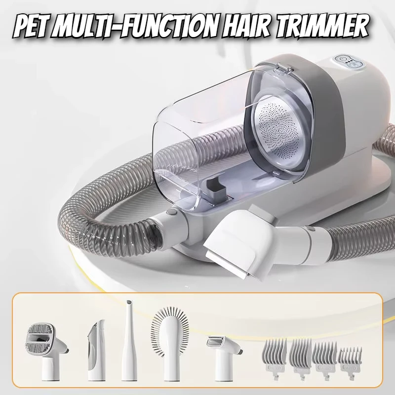 Pet shaver cat dog multi-functional hair trimmer combing electric hair suction shaving foot hair electric push shearing push