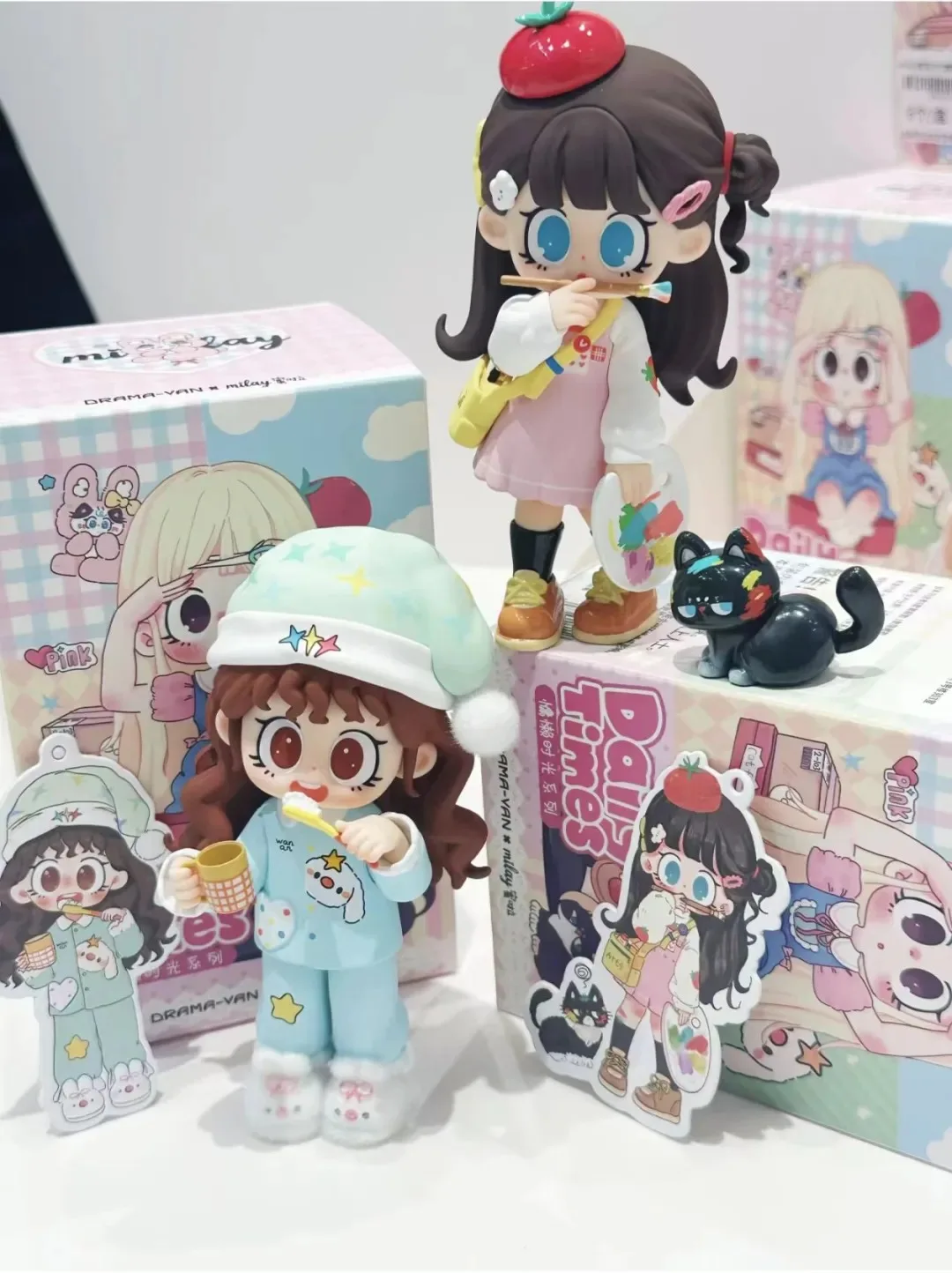 새로운 Milay V3 Daily Times 시리즈 블라인드 박스 트렌디 Toyskawaii 입상 Milay 장식 모델 미스터리 박스 장난감 생일 소녀 선물