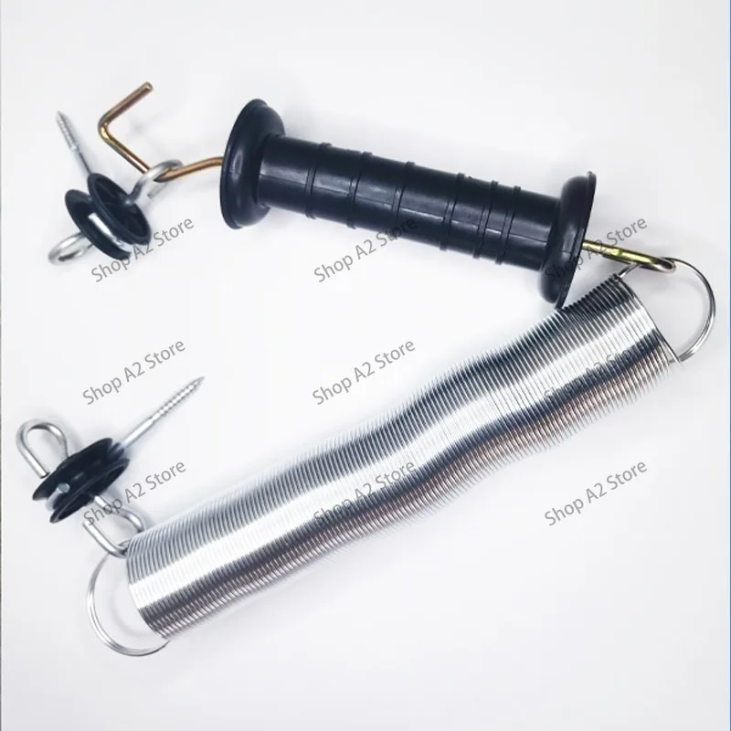 Pasture breeding fence Plastic insulating door handle Tensile spring for animal husbandry Cattle, sheep and pigs Sretching
