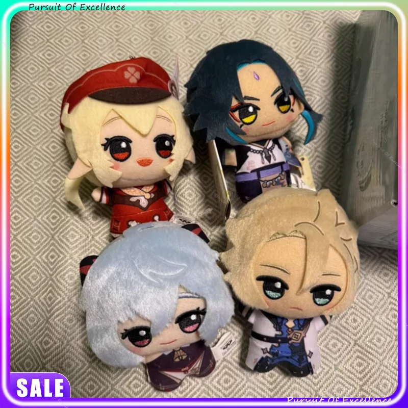 

2026 New Sunsyea miHoYo Official Merch Genshin Impact XXGNM Series Plush Keychain - Tartaglia & Zhongli & Zhongli & Venti