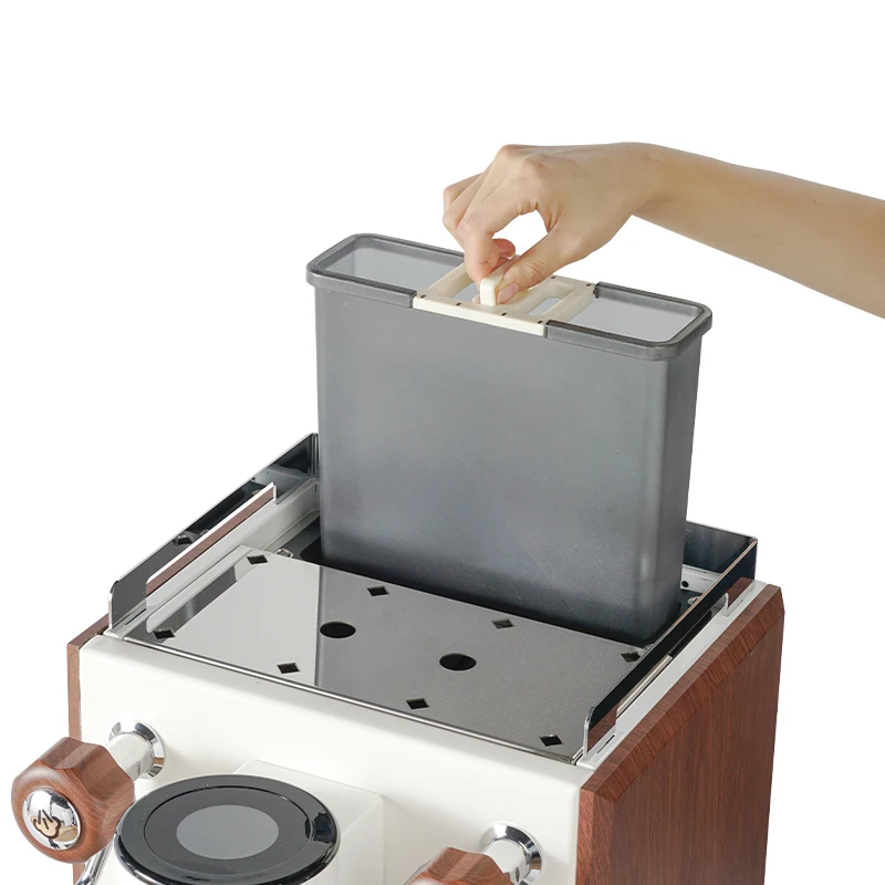 Commercial 220V All-in-One Hot Water Coffee Tea Machine EU Plug 58mm Handle Milk Frother Electric Brew System For Hotels