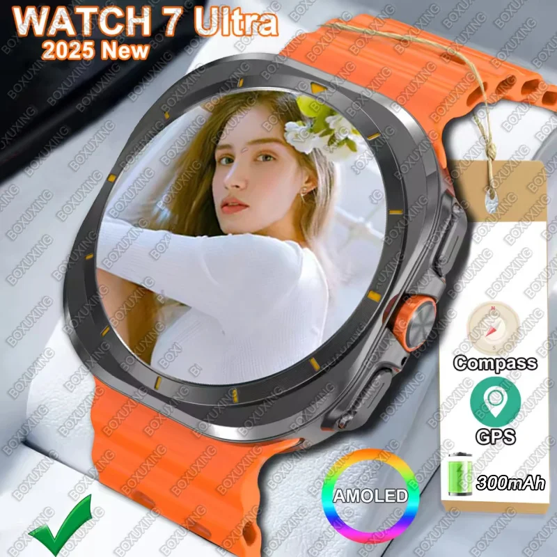 

Спортивные часы на открытом воздухе 7 Ultra GPS NFC Смарт-часы для мужчин 1,53 дюйма AMOLED Всегда дисплей IP68 Bluetooth Call Smartwatches 2025 Новинка