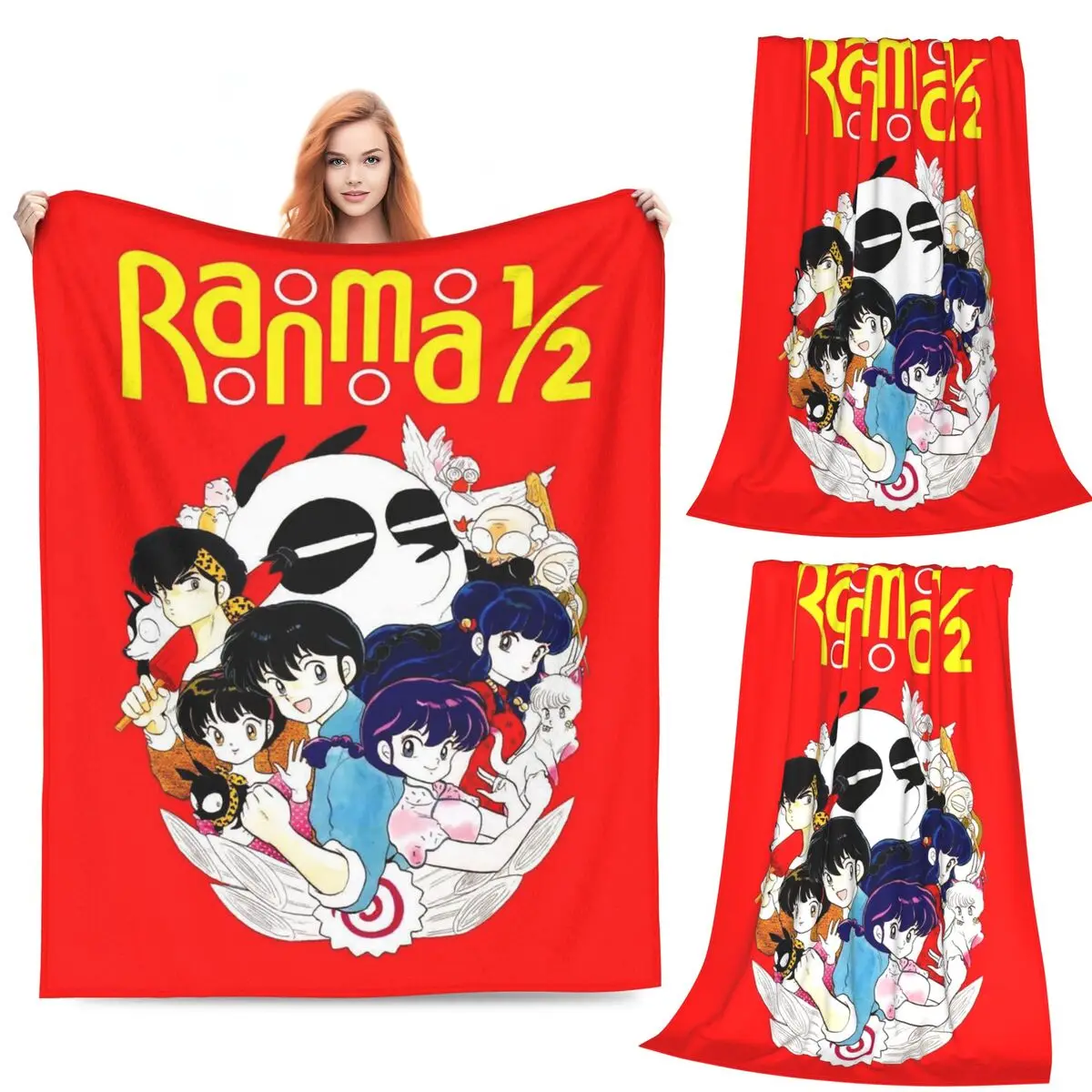 

Ranma 12 Saotome Pig, одеяло для девочек, фланелевое одеяло для дивана, супер мягкое одеяло для дивана, постельное белье, уличные пледы, покрывало, одеяло