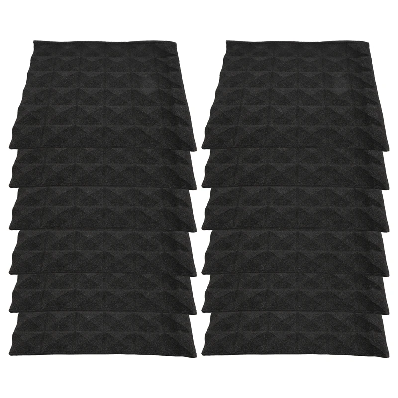 12Pcs 30X30X5CM Sound Insulation Insulation Foam for Recording Studio Piano Room Sound Insulation Foam-A69M