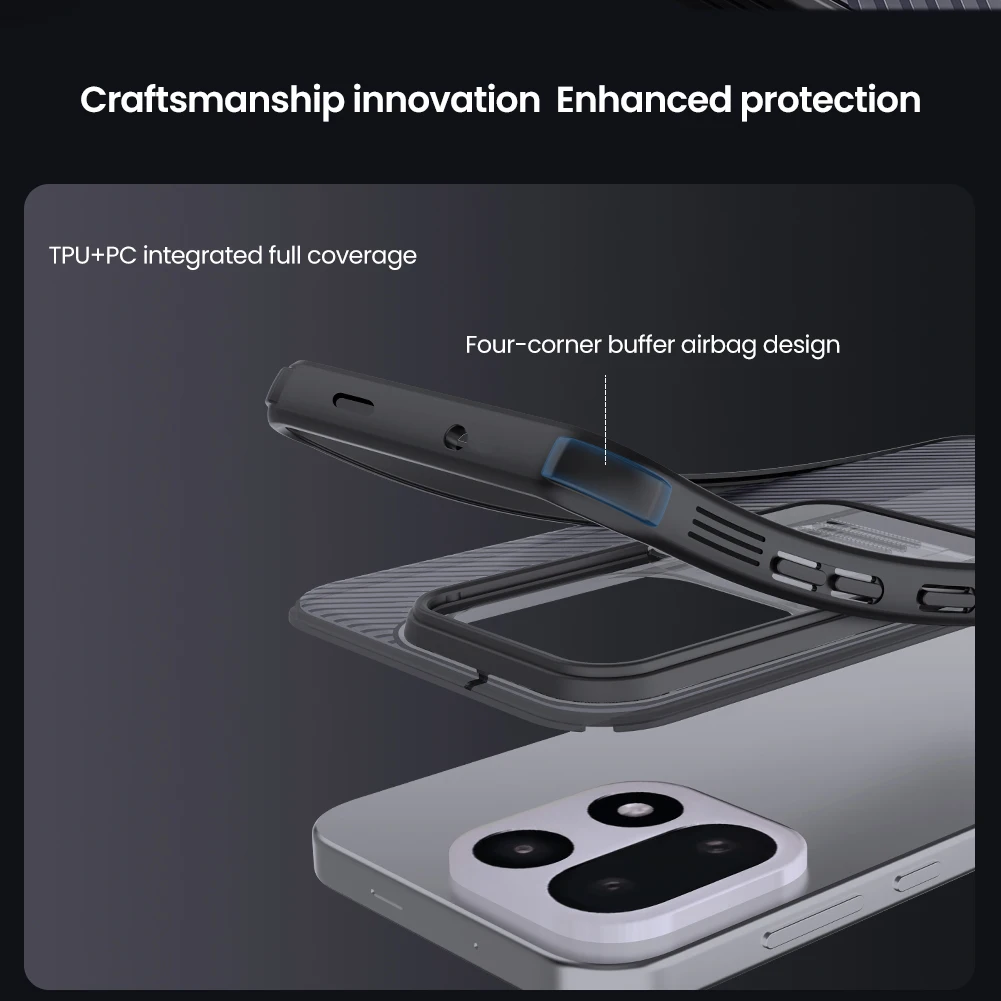 Für Oneplus 15 Hülle NILLKIN Passgenaue Hülle Camshield Schutzhülle Objektivschutz PC+TPU – Detail 7