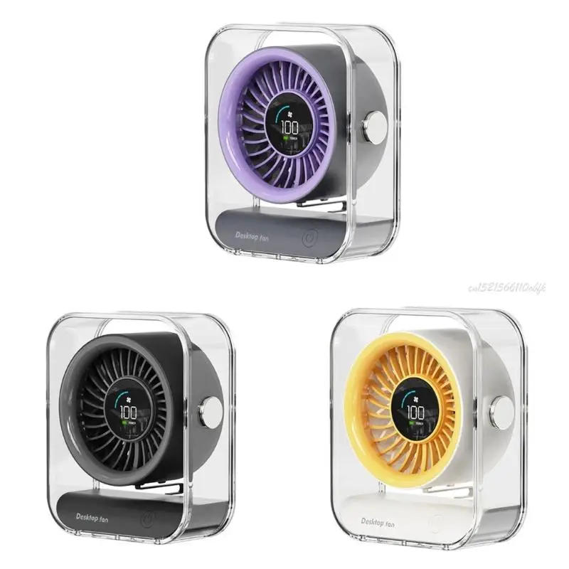 

27rb Desk Fan Small Digital Display Fan Fan Office Fan Office Fan Fan Fan Fan Fan Texture Texture для спальни или на открытом