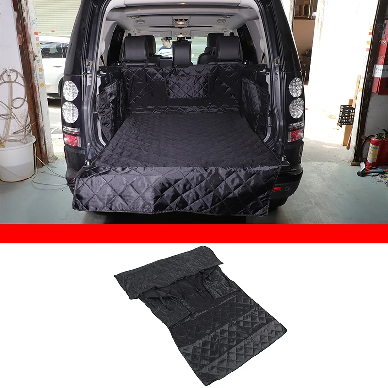 

For Land Rover Discovery 4 LR4 2010-2016 Oxford Cloth Black Car Trunk Pet Seat Cover Pet Transport Pad Car Interior Accessories