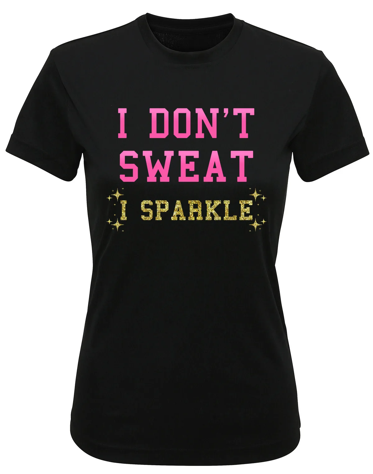 

Женская футболка из переработанного материала I't Sweat I Sparkle, забавная футболка для бега