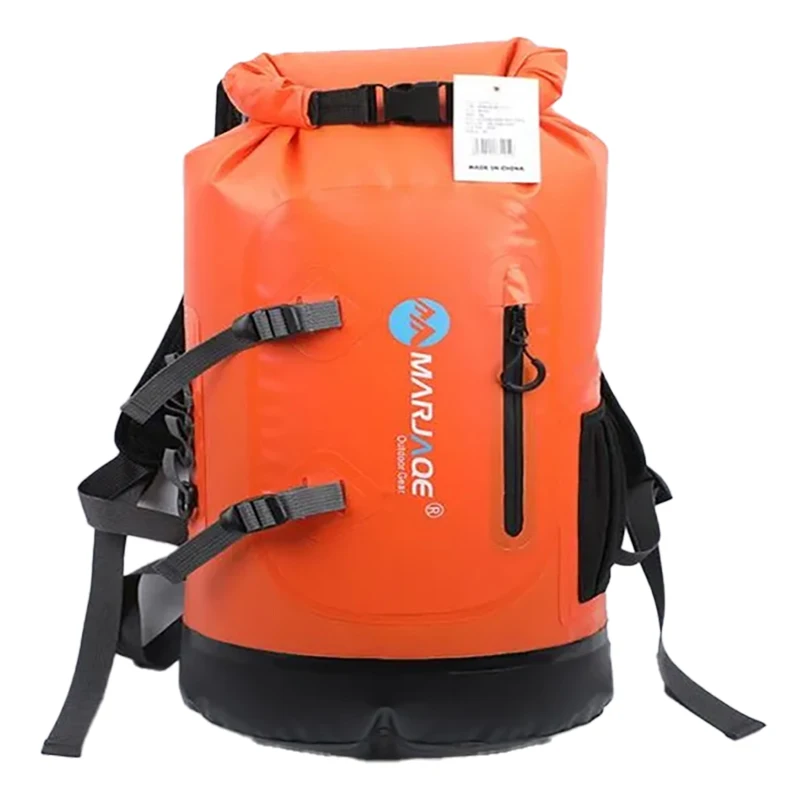 กระเป๋าเป้สะพายหลังดําน้ําแห้ง, กระเป๋าเดินป่า, กระเป๋าว่ายน้ํา, PVC กันน้ํา 30L ท่องเที่ยวกลางแจ้ง, พับได้, ผ้าคลุมกันฝน, ล่องแก่งชายหาด River Ocean