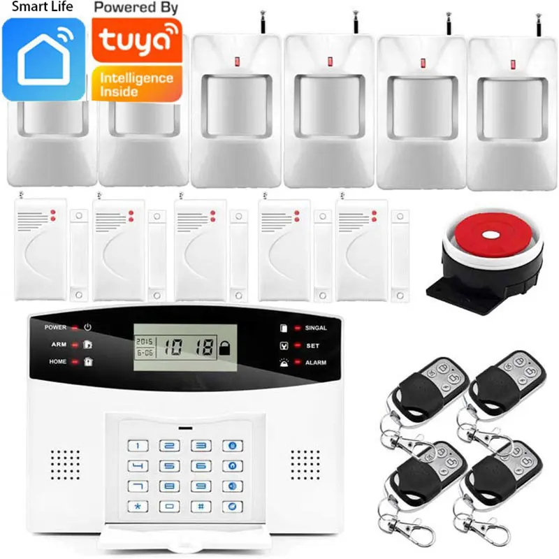 

Wireless smart LCD Display gsm wifi home alarm system digital Security Burglar House GSM ALARM SYSTEM Auto Dialer