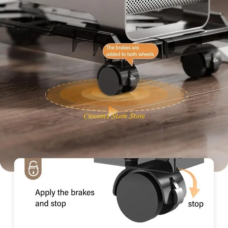 A3PC Home Office Computer Tower Stand Shelf, for Optimals Desk Space Management