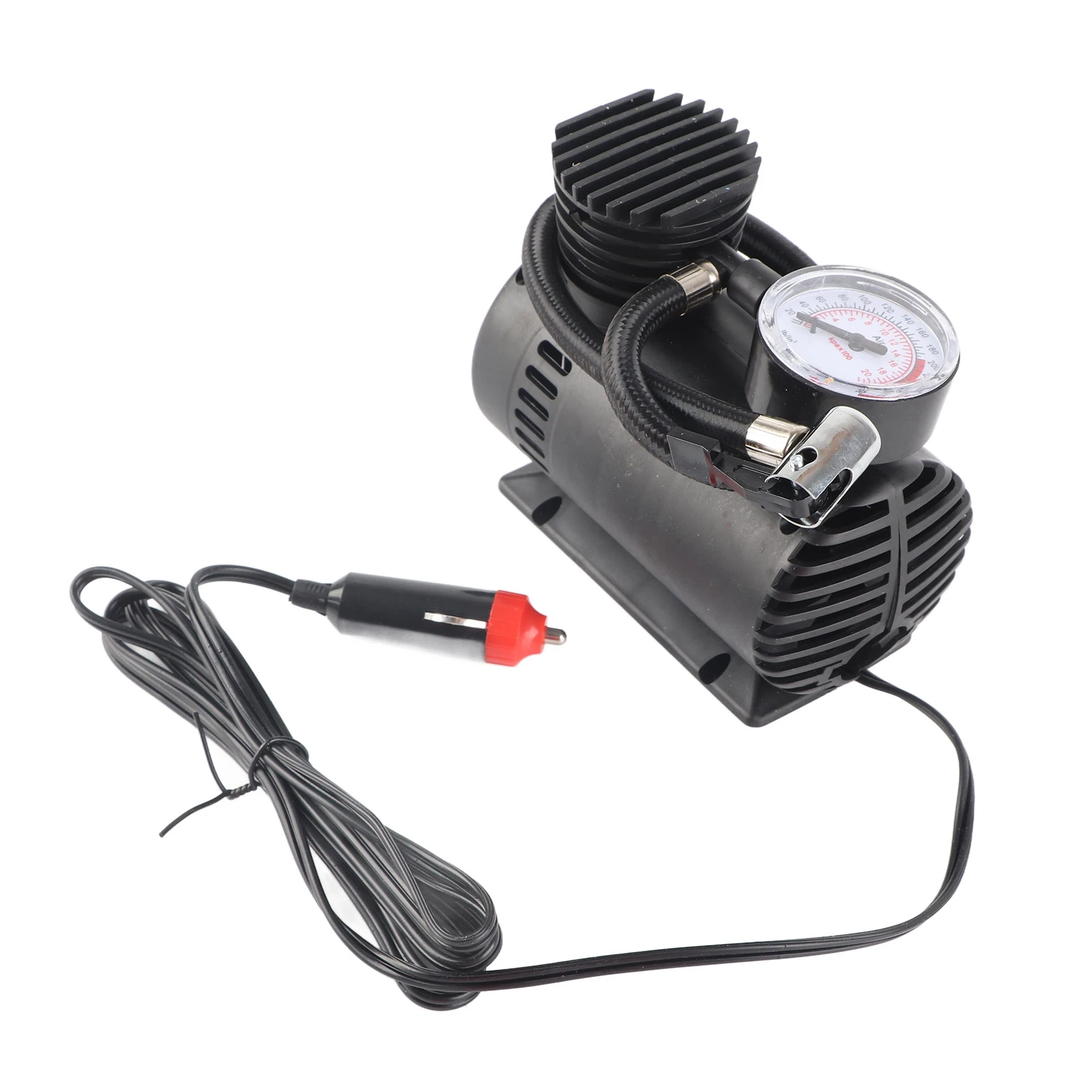 

ZK20 Car Air Pump Dial Design Scratch Resistant Mini Portable Tire Pump for Motorcycle Boat 12V