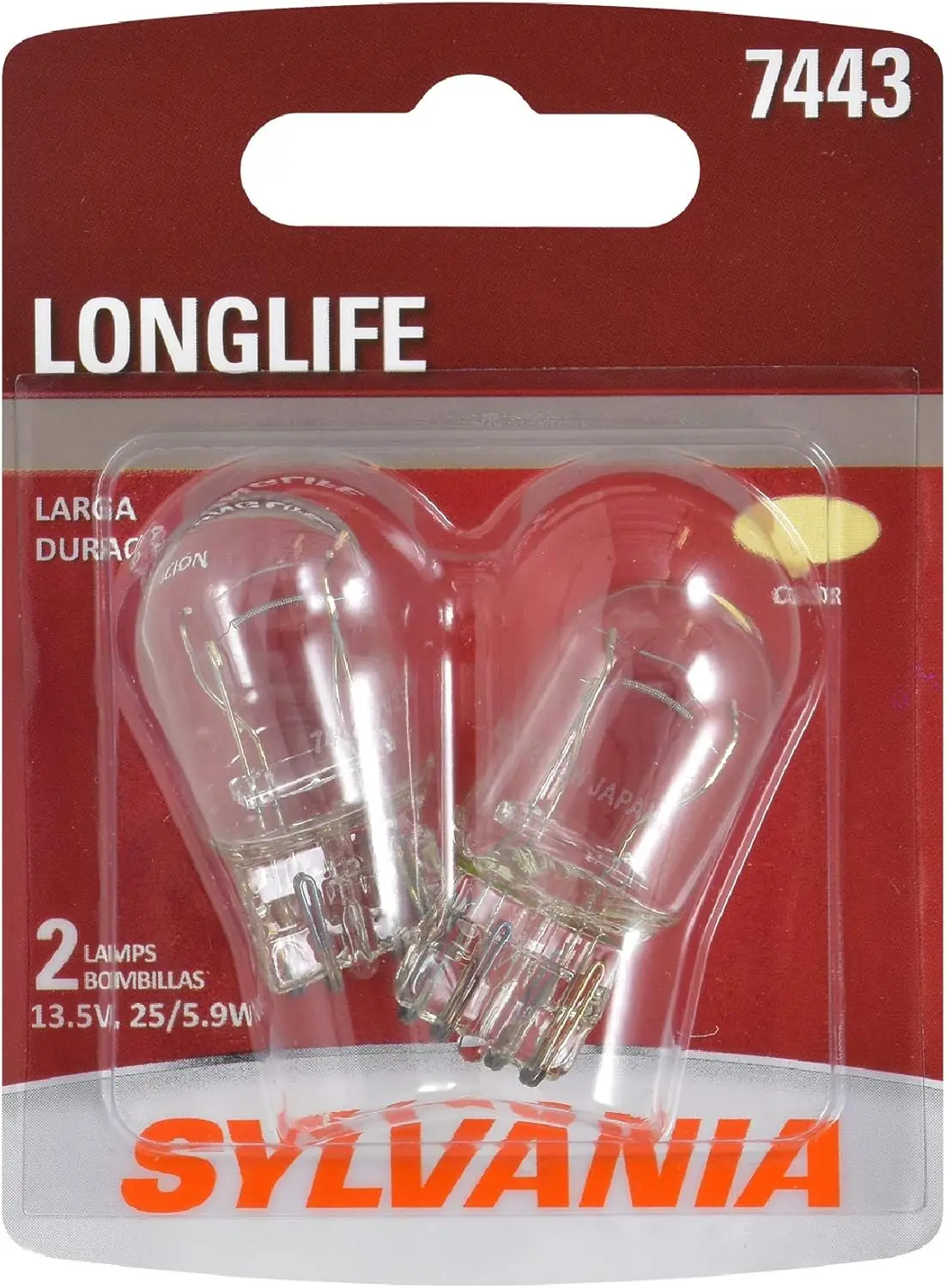 

- 7443 Long Life Miniature - Bulb, Ideal for Daytime Running Lights (DRL) and Back-Up/Reverse Lights (Contains 2 Bulbs)