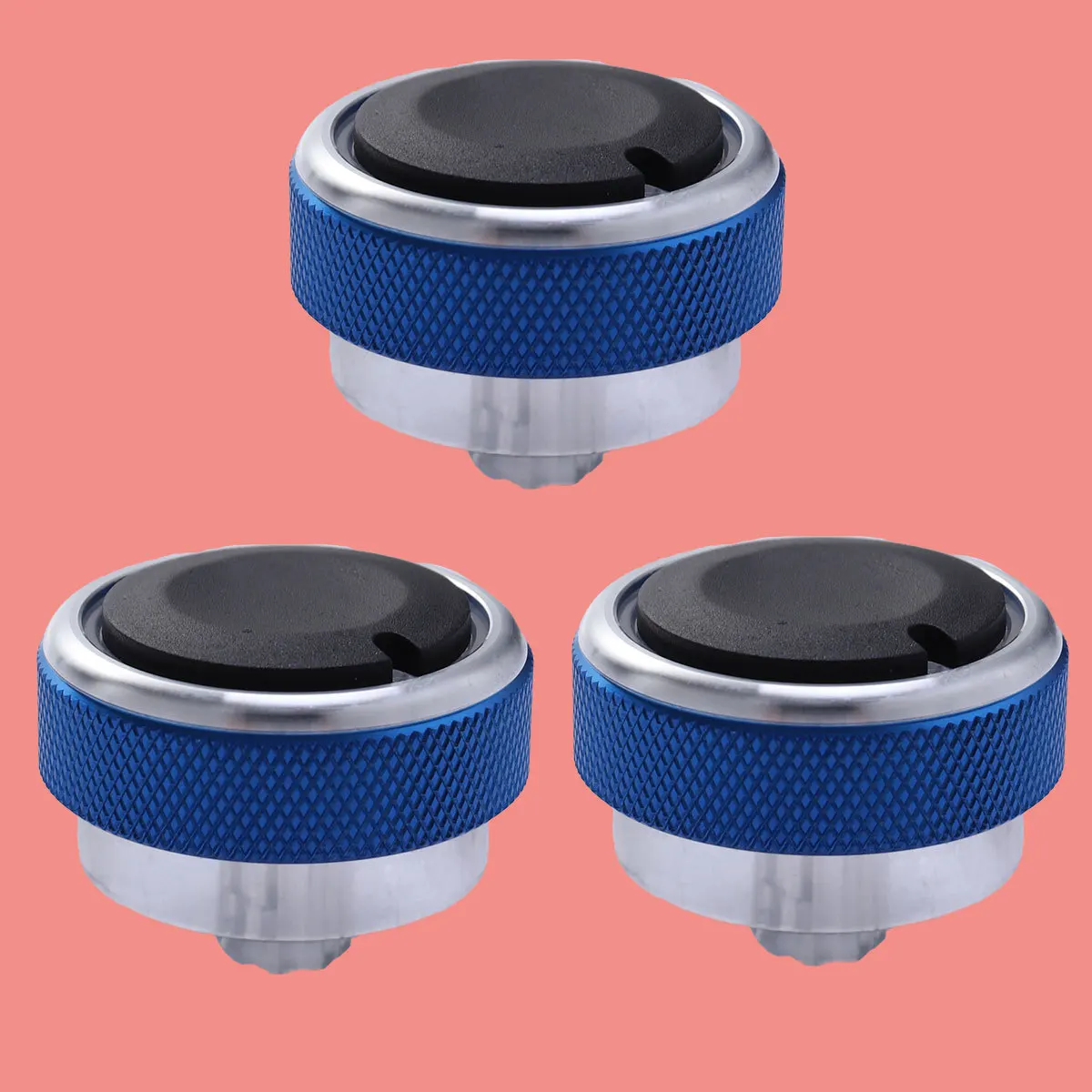 

3Pcs Air Conditioning Control Knobs Blue Compatible Focus 2 3 Mondeo 2005-2014 Easy Install Interior Conditioning for
