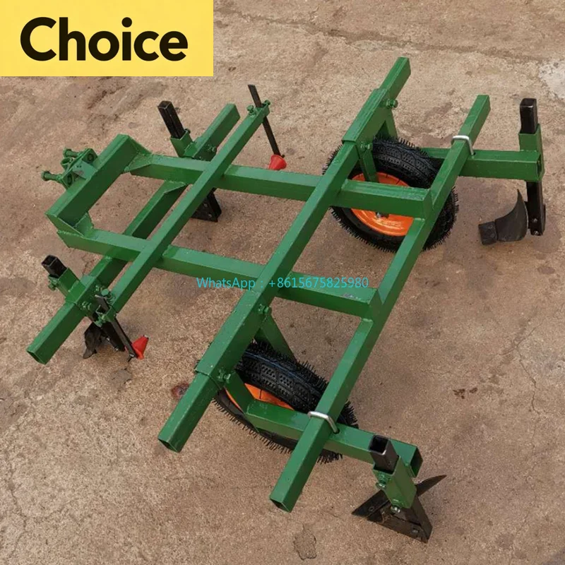 Mini Cultivator Four-wheel Mulching Machine, Walk-behind Farm Tool