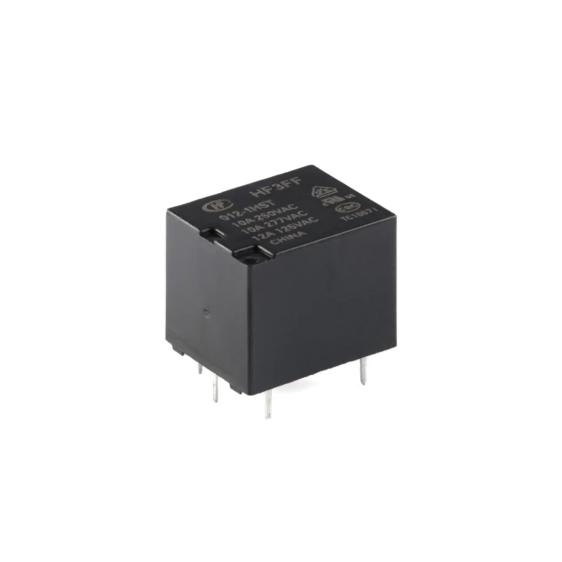 2 pz/1 pz HF3FF/005-1HST 012-1HST 024-1HST JQC-3FF/024-1HST(555) 5VDC 12VDC 24VDC DC 5V 12V 24V 10A 4 Pin Relè Relè ad alta potenza Relais