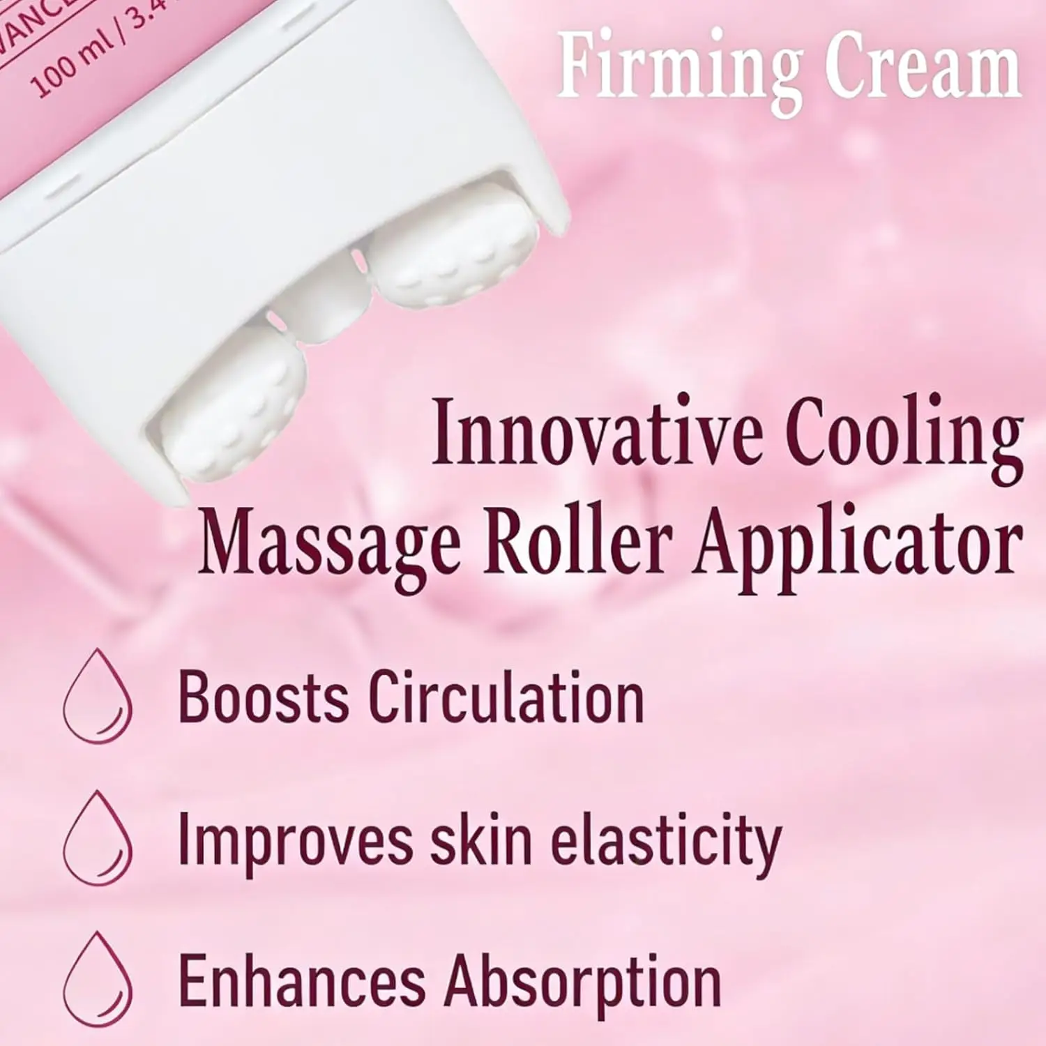 

Neck Firming Cream with Roller, Peptide and Collagen Body Care for Crepey Skin, Ah-8 Neck Firming Cream for Women-100ml
