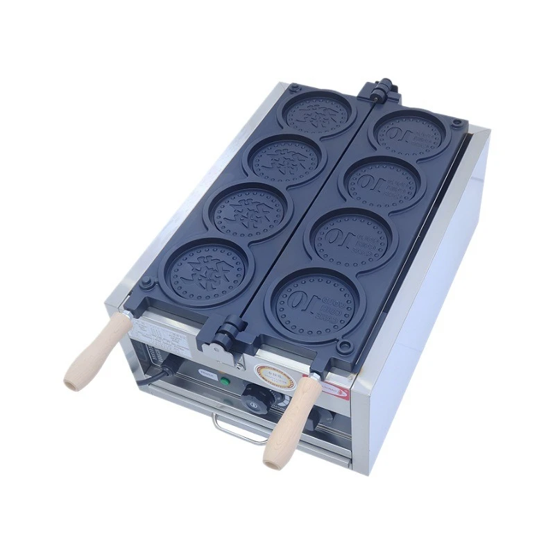 Gold coin machine commercial electric heating gas coin mold gold coin burning machine