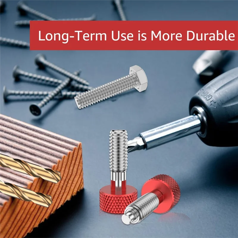 Tools 4PCS Handle Quick Release Pins Kit, Knurled Handle Stainless Steel Lock M6 Quick Release Pins for Rolling Toolbox