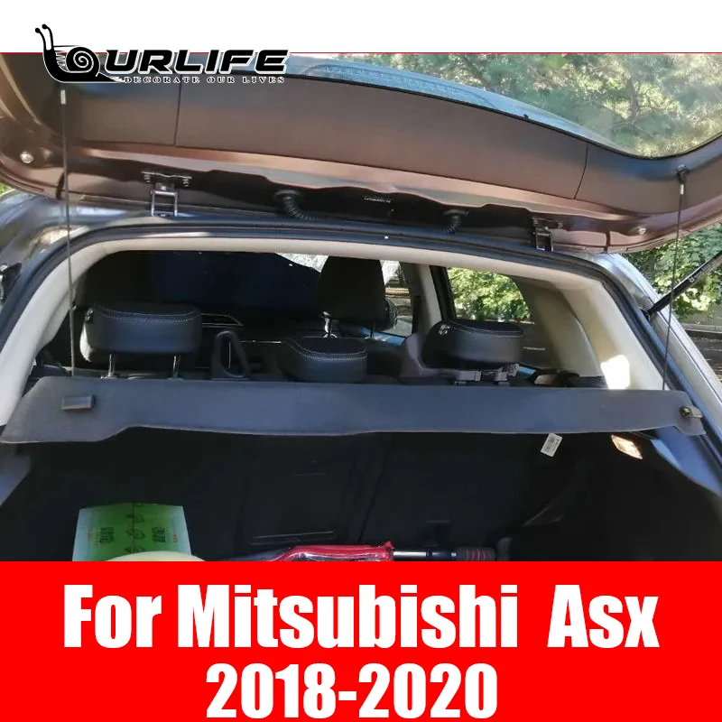 Rear Trunk Curtain Trunks Partition Cover Parcel Shelf Interior Modification Panel For Mitsubishi Asx 2018-2020 Car Accessories