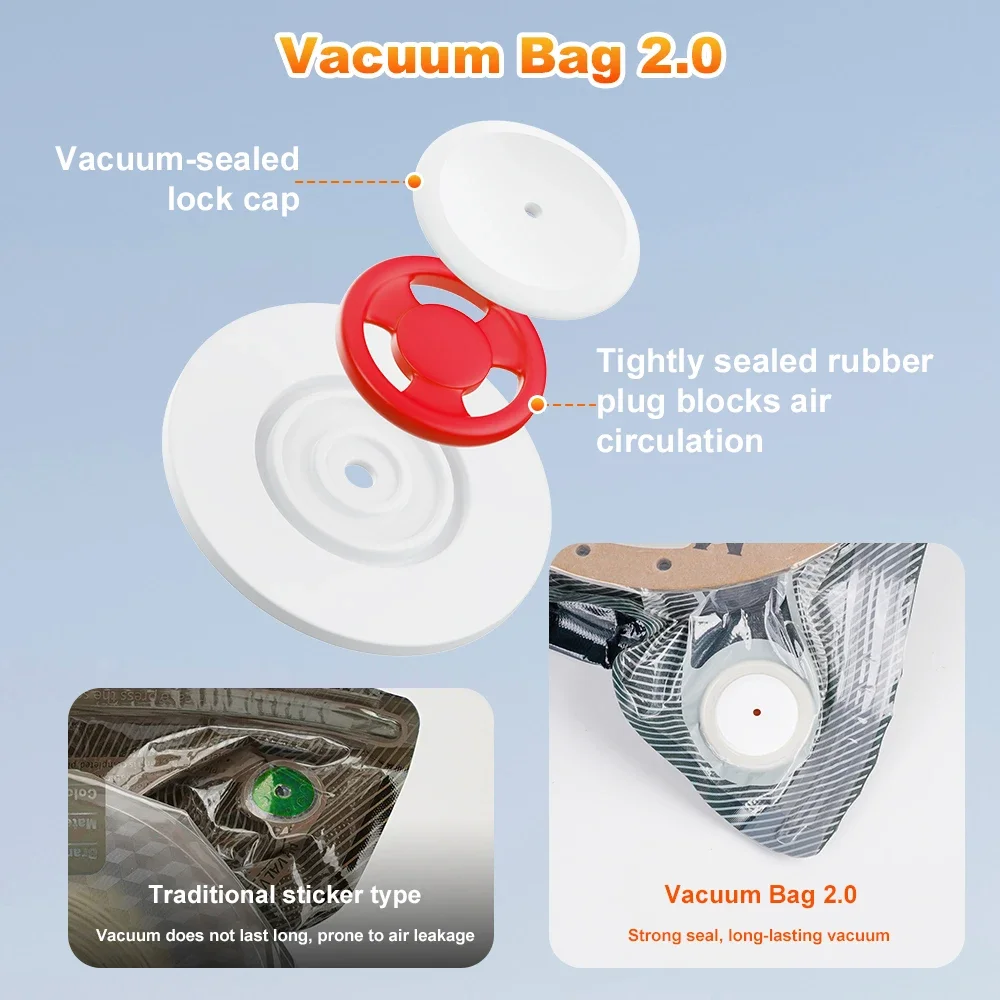 Upgrade 2.0 3D Filament Storage Bag With Valve Vacuum Bag Dryer Safekeep Humidity Resistant Sealing Bag Keep Filament Dry Sealed