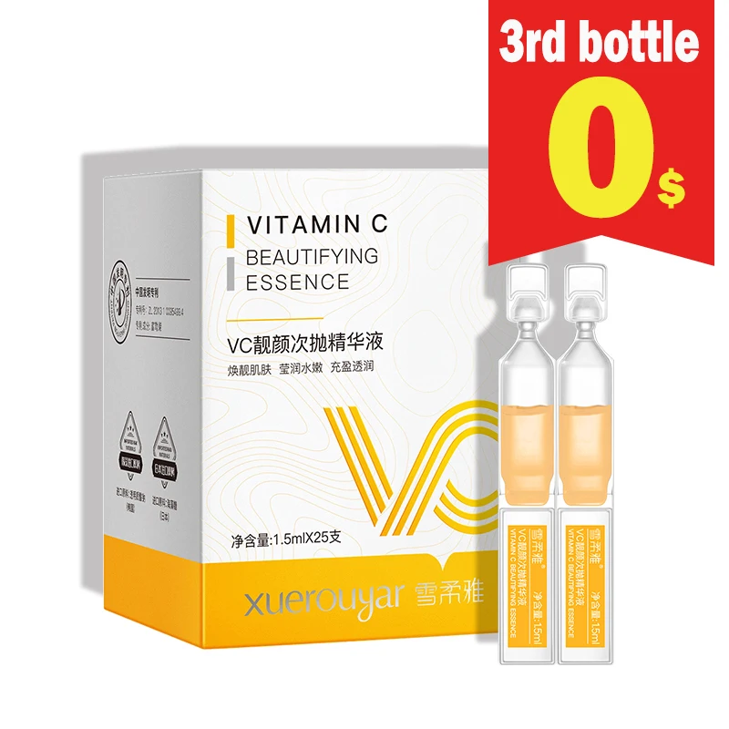 

30pcs Vitamin C Hyaluronic Acid Face Whitening Serum Original Nourish Facial Korean Skin Care Essence Set Convenient For Travel