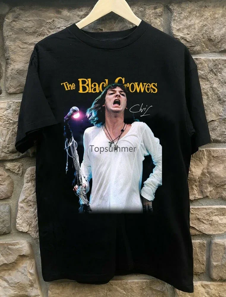 

New Chris Robinson Blacks Crowes Basic Black S-2345Xl Unisex T-Shirt S3358