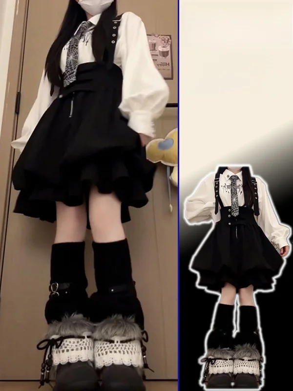 

plus Size Women's Gentle Sle High Waist Slimming Blouse And Overalls Two-Piece Set Spring New Arrival Comfortable Faion