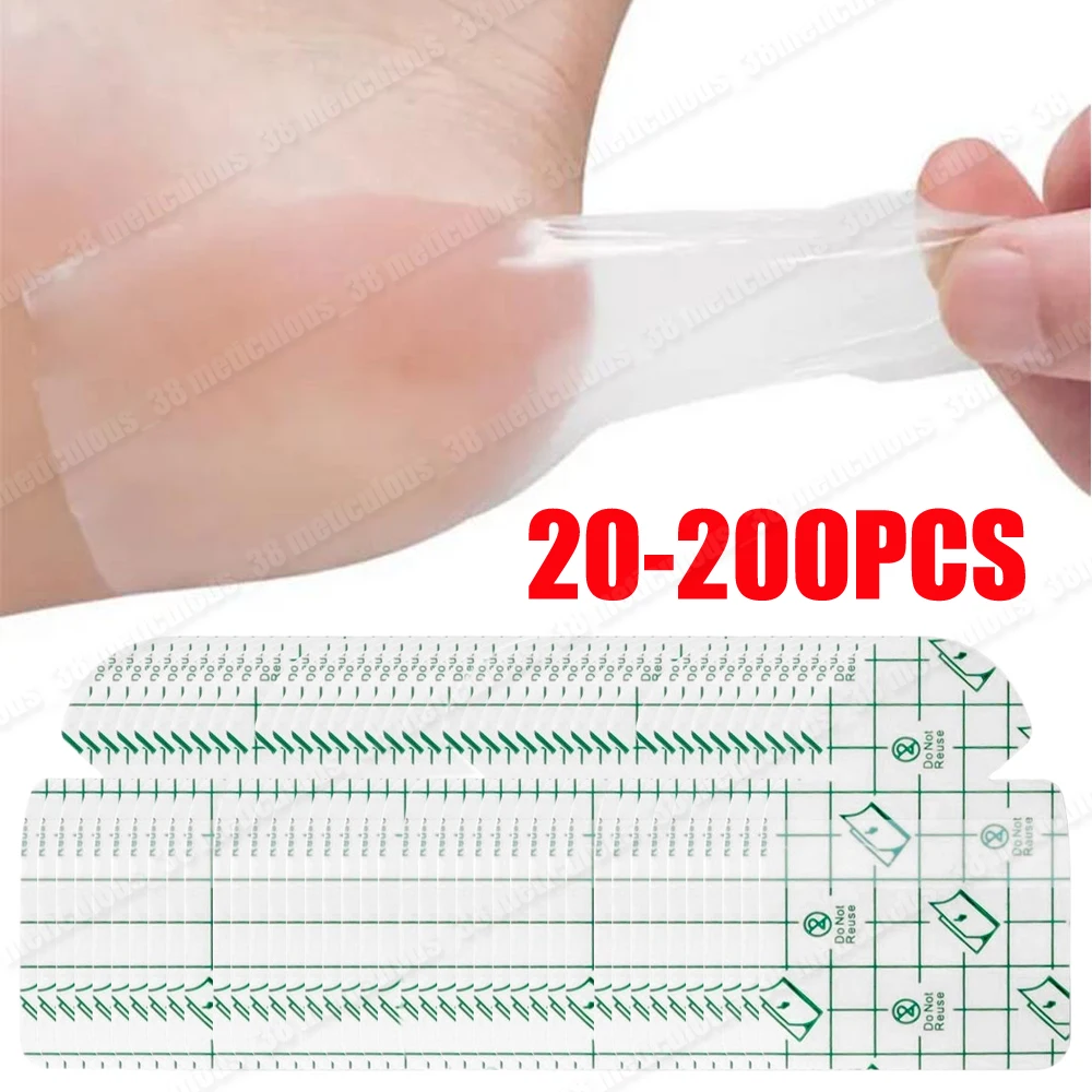 

20-100Pcs Ultra-thin Film Heel Foot Care Sticker Protector Moisturizing Water Supplement Anti-Cracked Repair Dry Skin Heel Patch