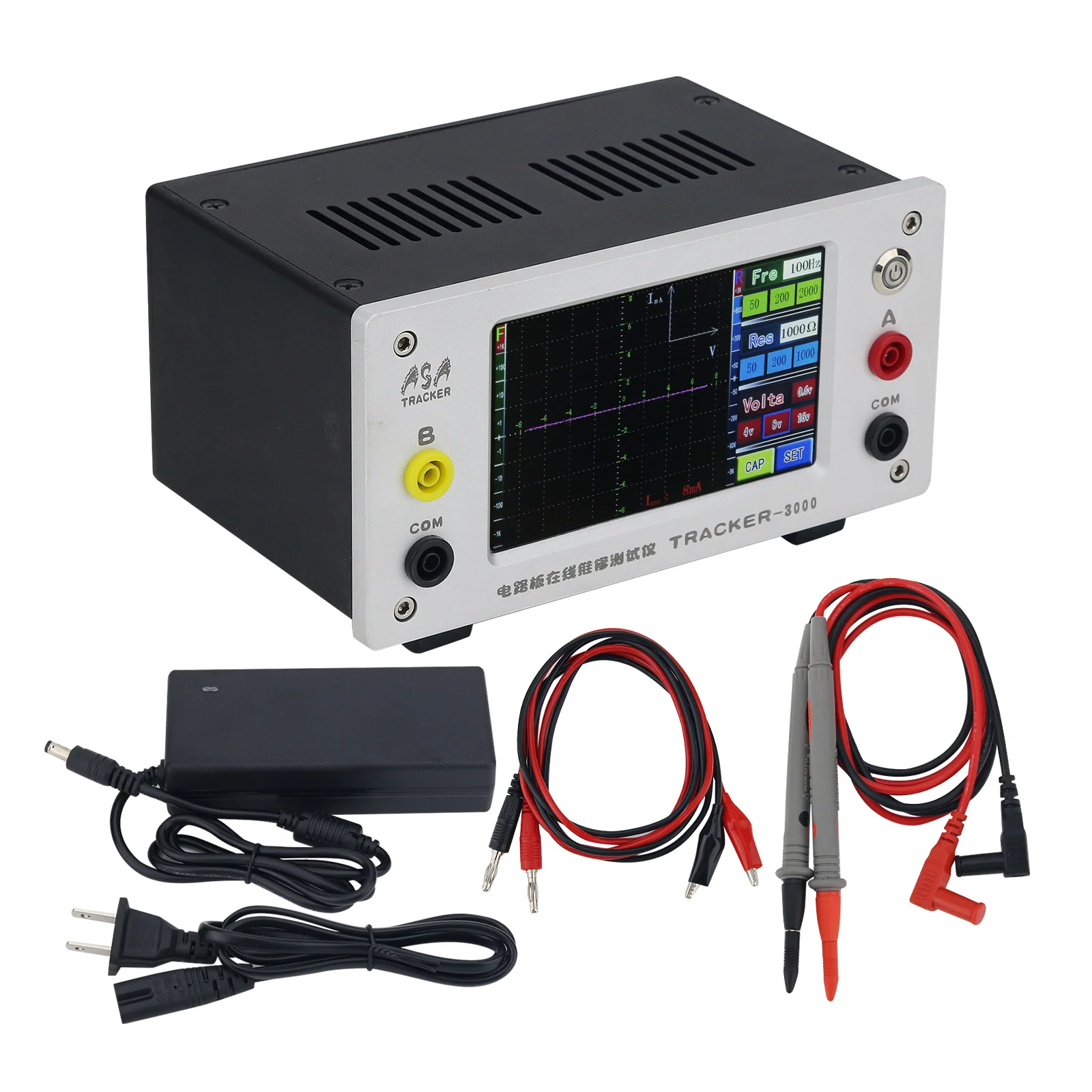 

TRACKER-3000 Circuit Board Tester VI Curve Tester with LCD Touch Screen Aluminum Shell