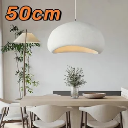 50CM japońska wabi Sabi designerska lampa wisząca nowoczesna lampa restauracyjna salon dekoracja sypialni lampa wisząca