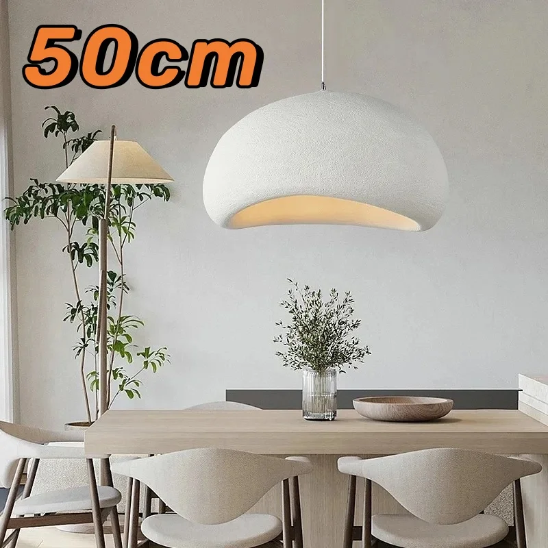 50CM Japanese Wabi Sabi Designer Pendant Light Modern Restaurant Light Living Room Bedroom Decoration Pendant Light