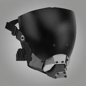 

Cyberpunk Cosplay Mask Breathable Airsoft Paintball CS Wargame Sports Mask Removable Double Sided Anti-fog Lens Protective Gear