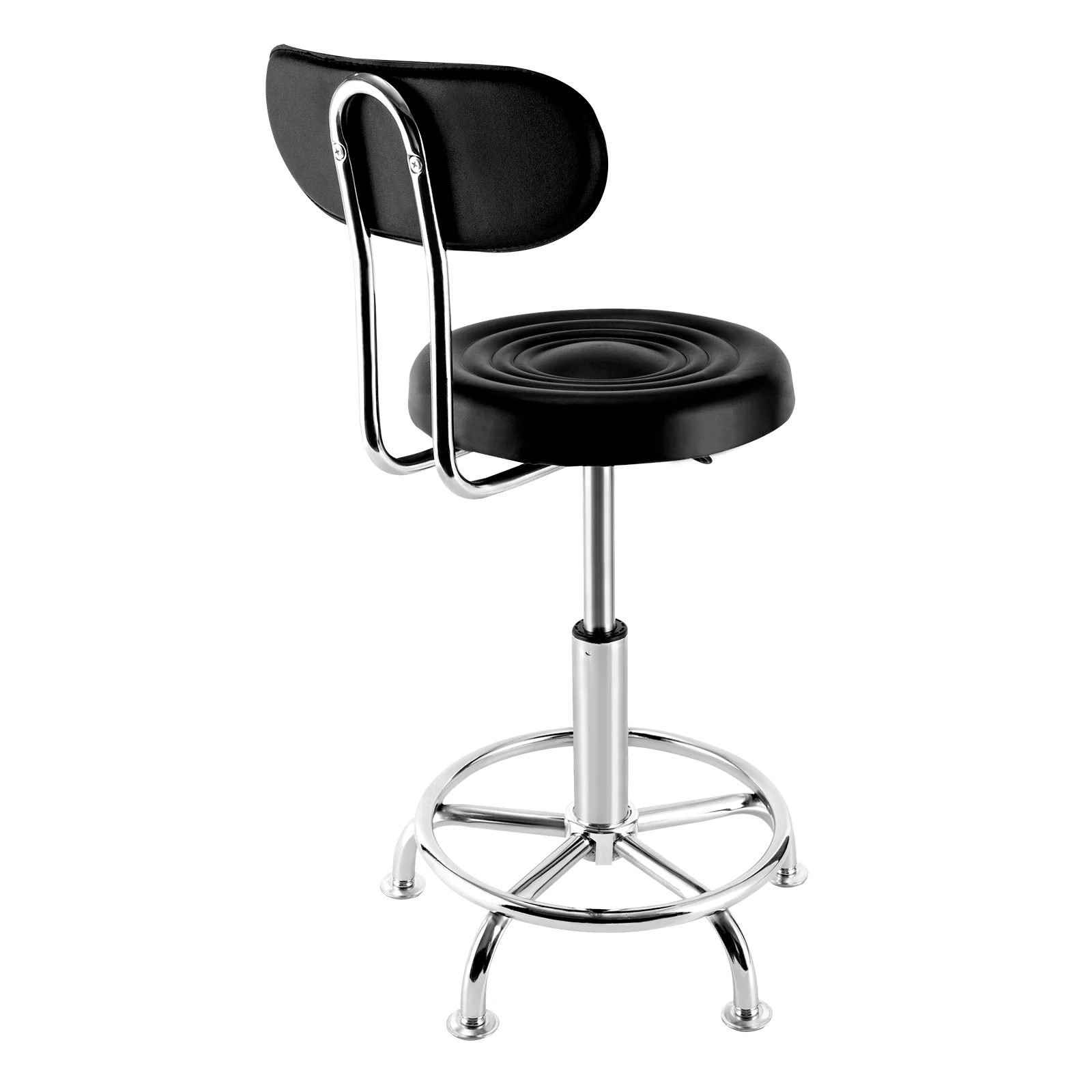 Stool Salon Chair with 360 Degree Swivel Seat Heavy Duty Hydraulic Height Adjustable High Barber Cutting Stools