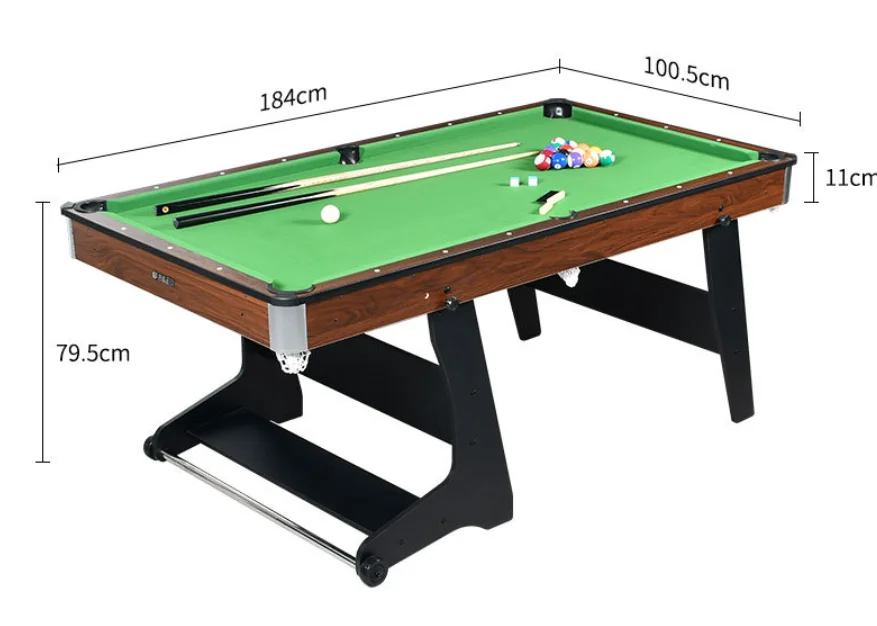 

6FT 1.8m indoor adult children folding pool table snooker table table table table table tennis table conference table