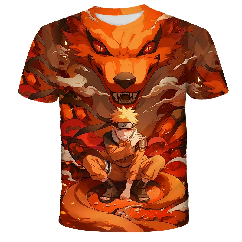 2025 新ナルトアニメメンズレディース Tシャツ原宿夏 Y2k ストリートファッションヒップホップ特大グラフィック Tシャツスリーブトップ