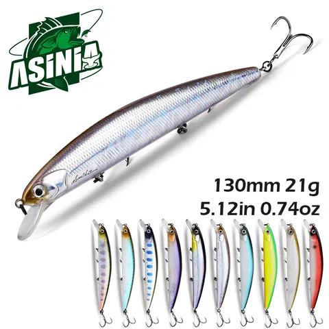 ASINIA 13cm 21g SP depth1.8m Top fishing lures Wobbler hard bait quality professional minnow for fishing tackle