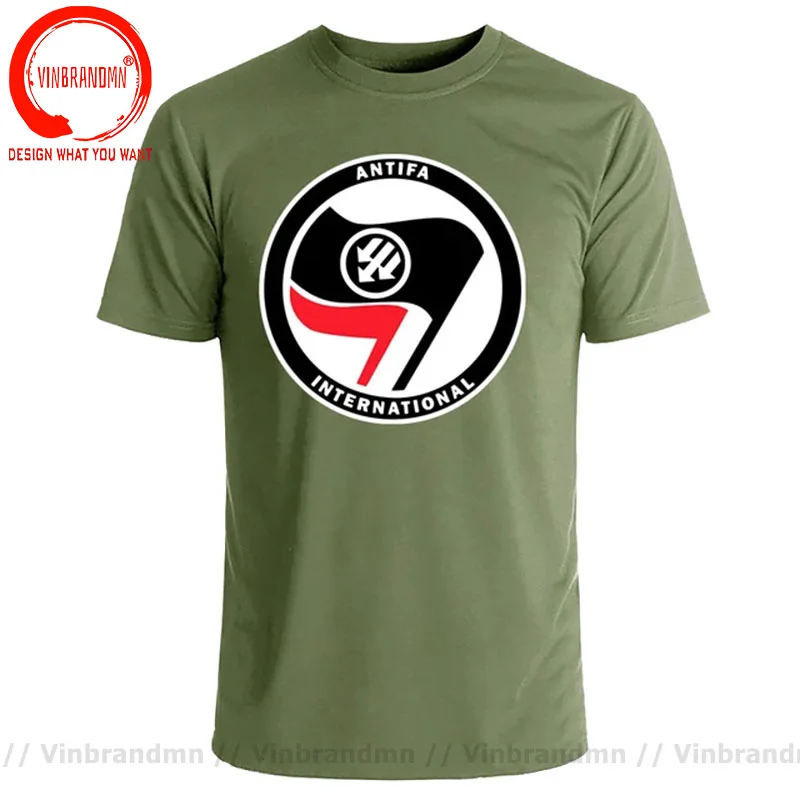 ANTIFASCHISTISCHE AKTION Leftist Antifa Antifascism Antifascist Mens T Shirt Male Brand Tee Shirt Men Summer Anitfa Logo T-shirt