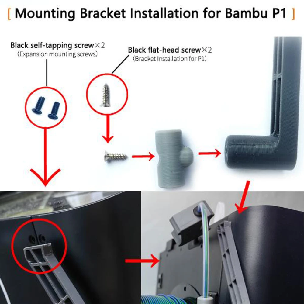 Anti-Jam-Filamentschneider Hochwertiges Filament-Kit für Bambulab Anycubic Flashforge 3D-Drucker DIY Voron Vermeidet Leerdruck – Detail 15