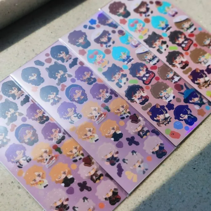 Anime Es Ensemble Stars あんさんぶるスターズ! Cartoon Girls Stickers Curling Stationery School Supplies Scrapbooking Hand Account Sticker